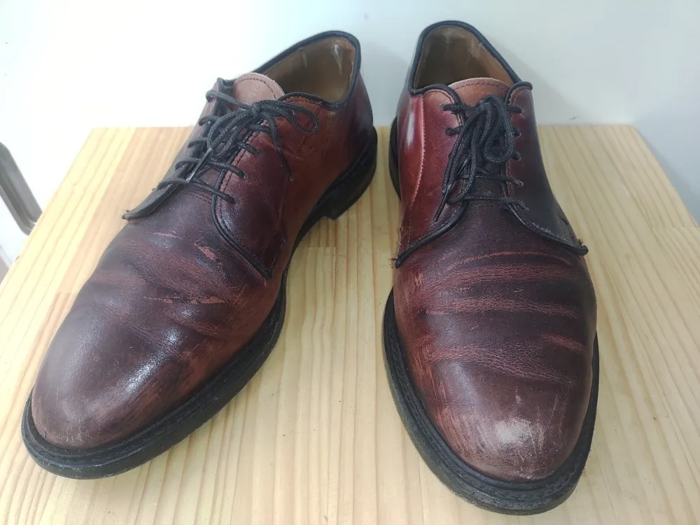 Allen Edmonds（アレン・エドモンズ）の革靴をカラーリングとリフト交換